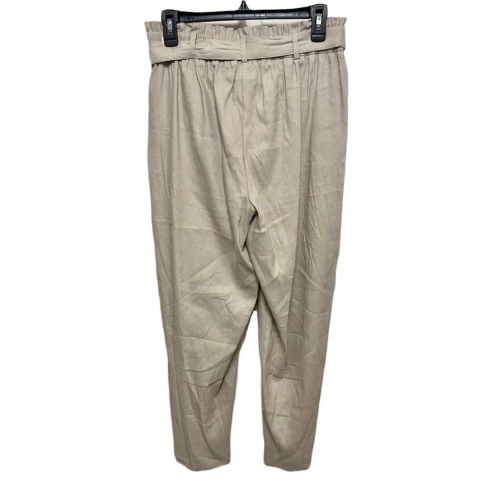 Calvin Klein Linen Blend Elastic Tie Waist Pants - Picture 2 of 9